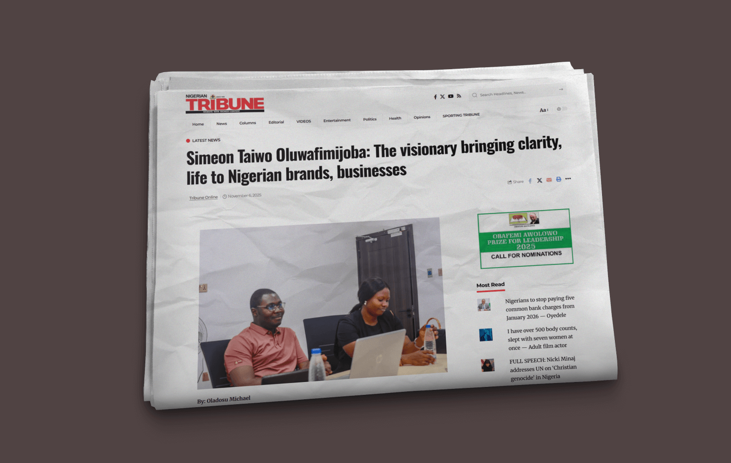 7-year Entrepreneurship Journey: Featured on Tribune